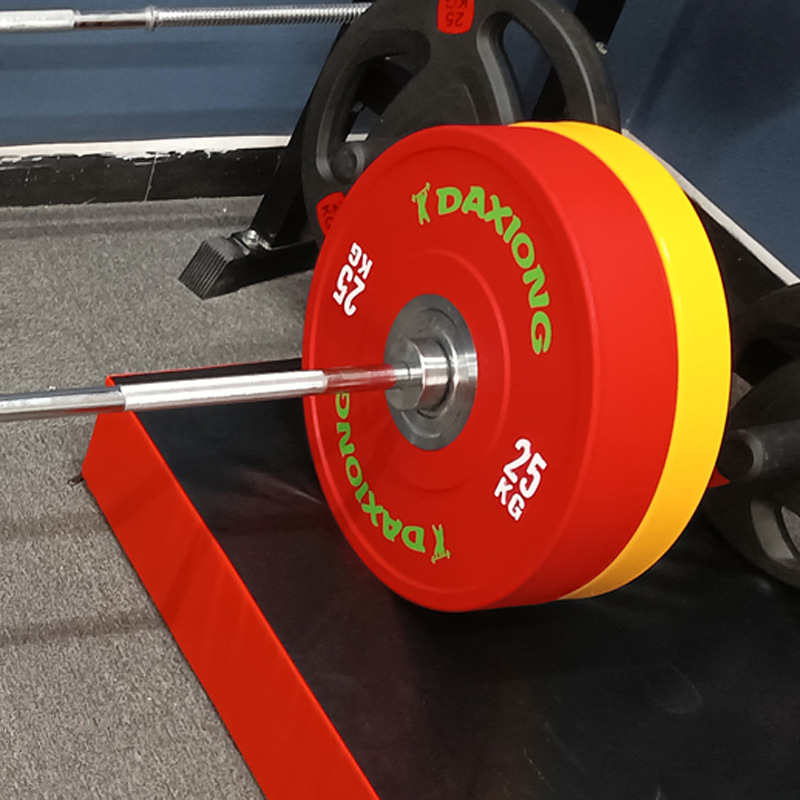 Colorful full rubber barbell plates, dumbbells, home barbell set, customizable logo, fitness equipment plates, color film, silent, 5kg-25kg Application Scenario