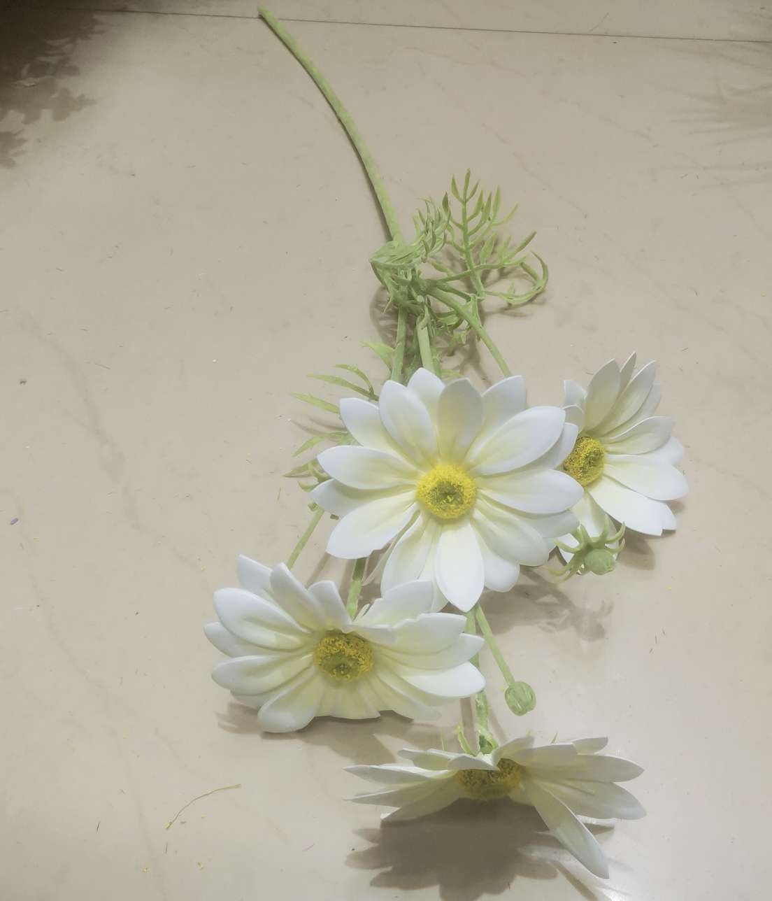 新款单支4头植绒太阳花  高支3D仿真太阳花  工程花家居店铺装饰花详情图13