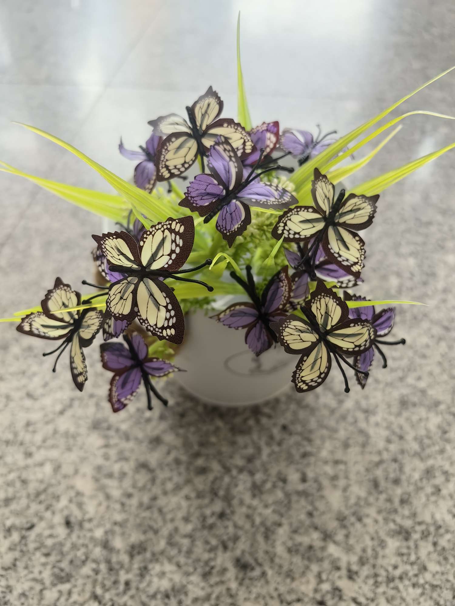High-end artificial flower mini butterfly color mix multi-color mixed combination artificial flower