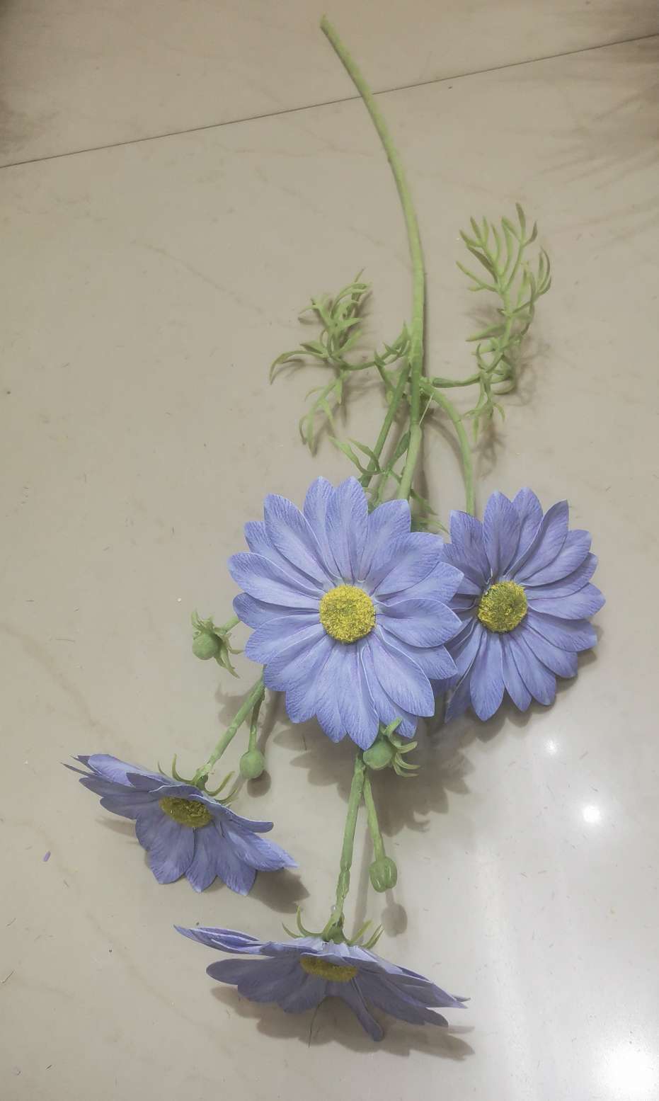 新款单支4头植绒太阳花  高支3D仿真太阳花  工程花家居店铺装饰花详情图12