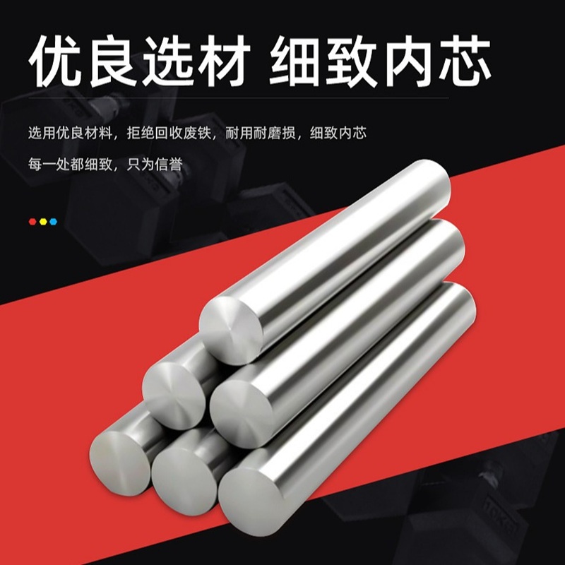 Hexagonal rubber-coated dumbbells for men and women, yoga gym training equipment, 2.5kg-50kg rubber bags, cross-border fixed details Picture