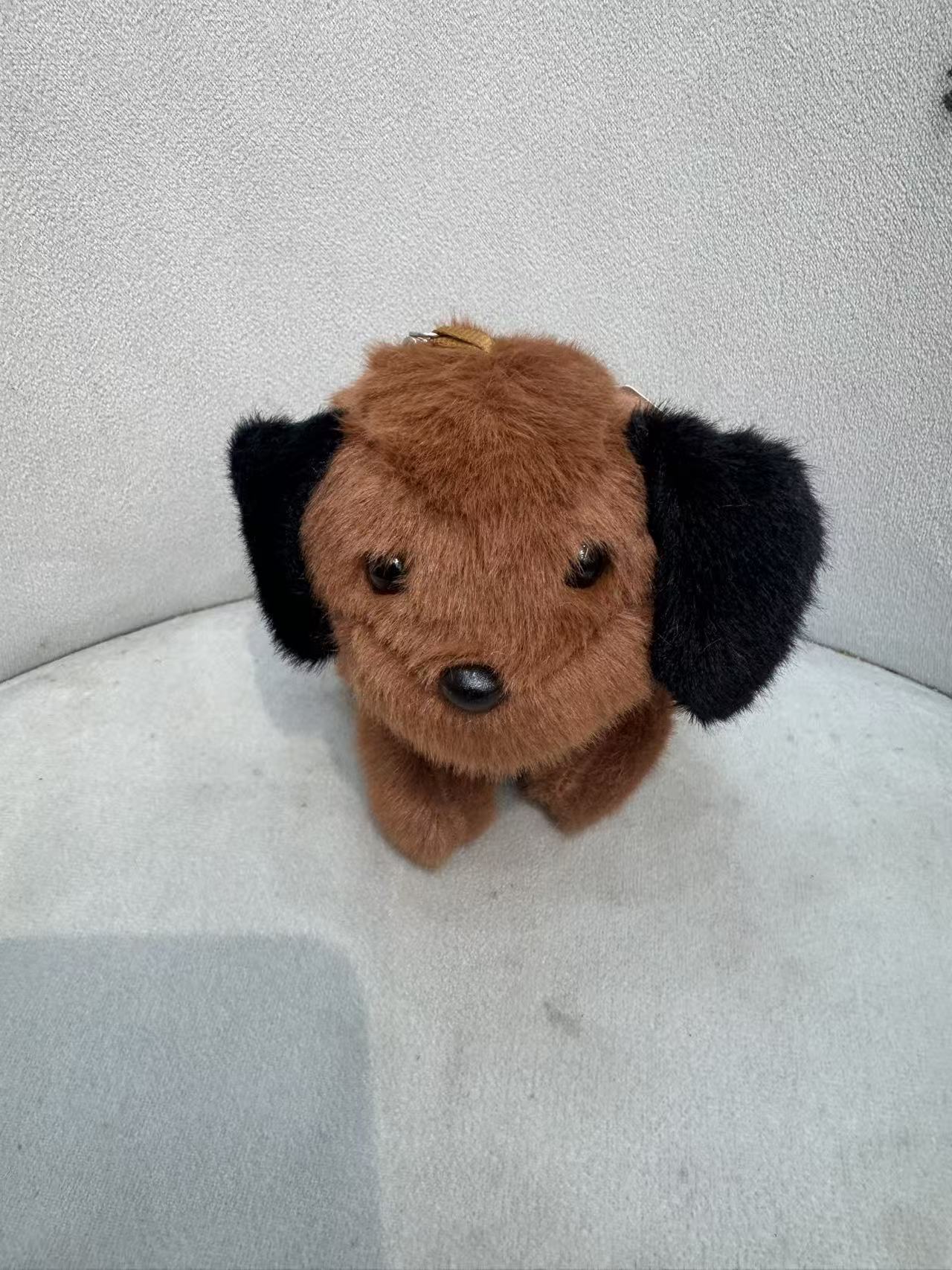 Little squatting dog plush toy, claw machine doll, wedding and wedding scattering, wedding claw machine, little rabbit pendant pic 2