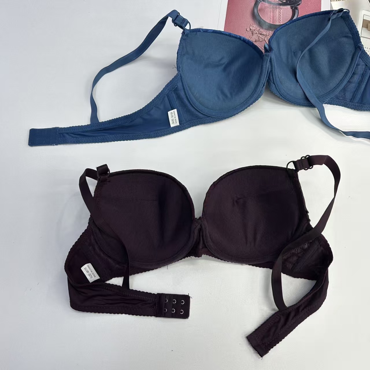 JZY-1803# bras for export to the Middle East and Africa, large-sized thickened women's bras, sexy and interesting lace embroidered bras, women's sports bras, QNI Specification drawing