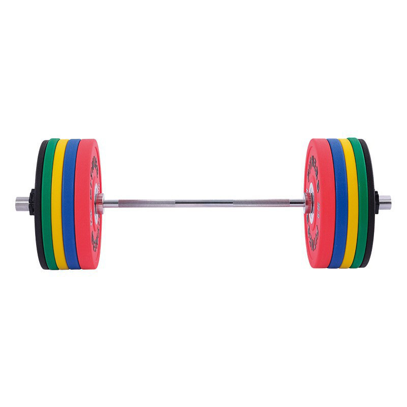 CPU barbell plate large hole steel sleeve wheel hub weightlifting strength fitness equipment set, muscle-building steel fitness trend 5kg-25kg Item Picture