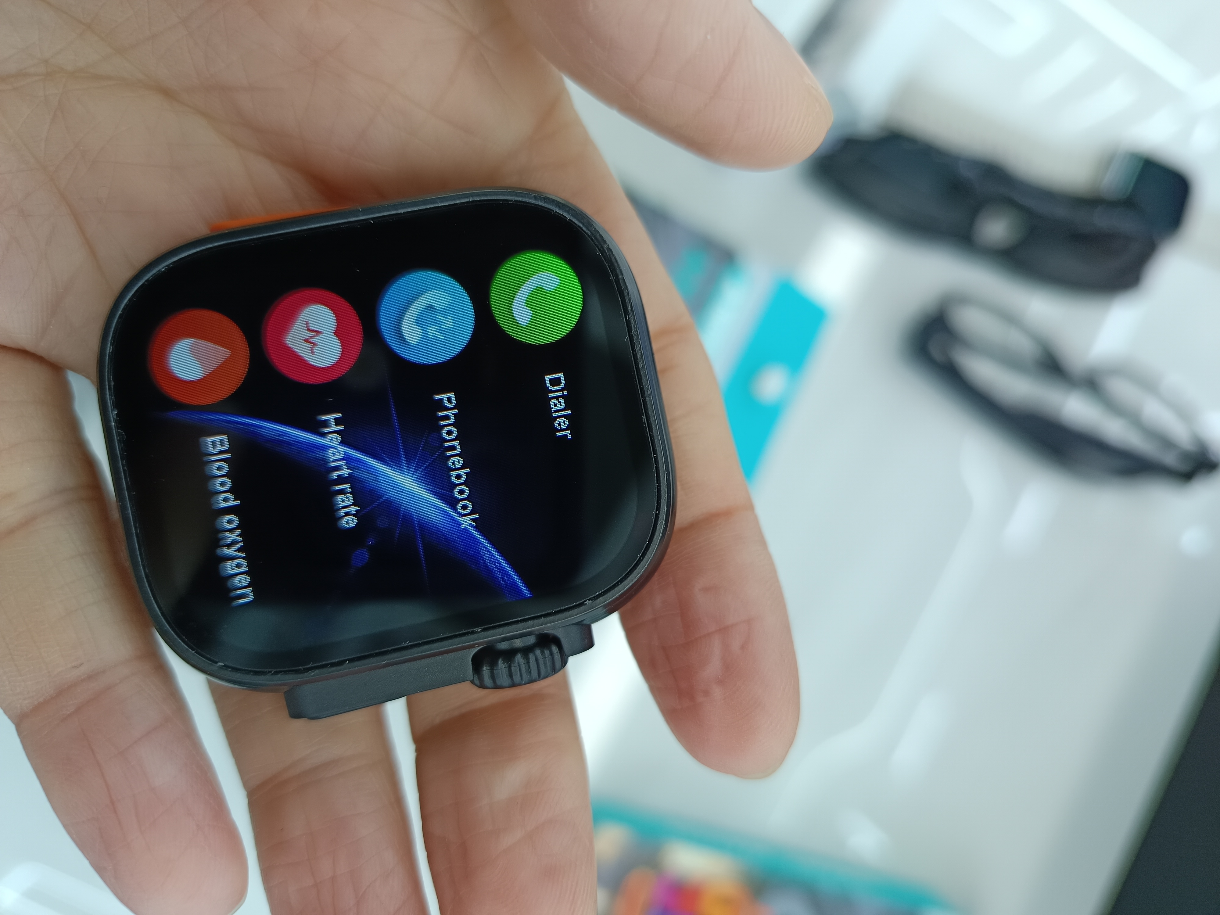 The AEMAI AS10 Ultra smart sports watch features a large screen for making and receiving calls, detecting heart rate and blood pressure, and is available in three colors for sports Item Picture