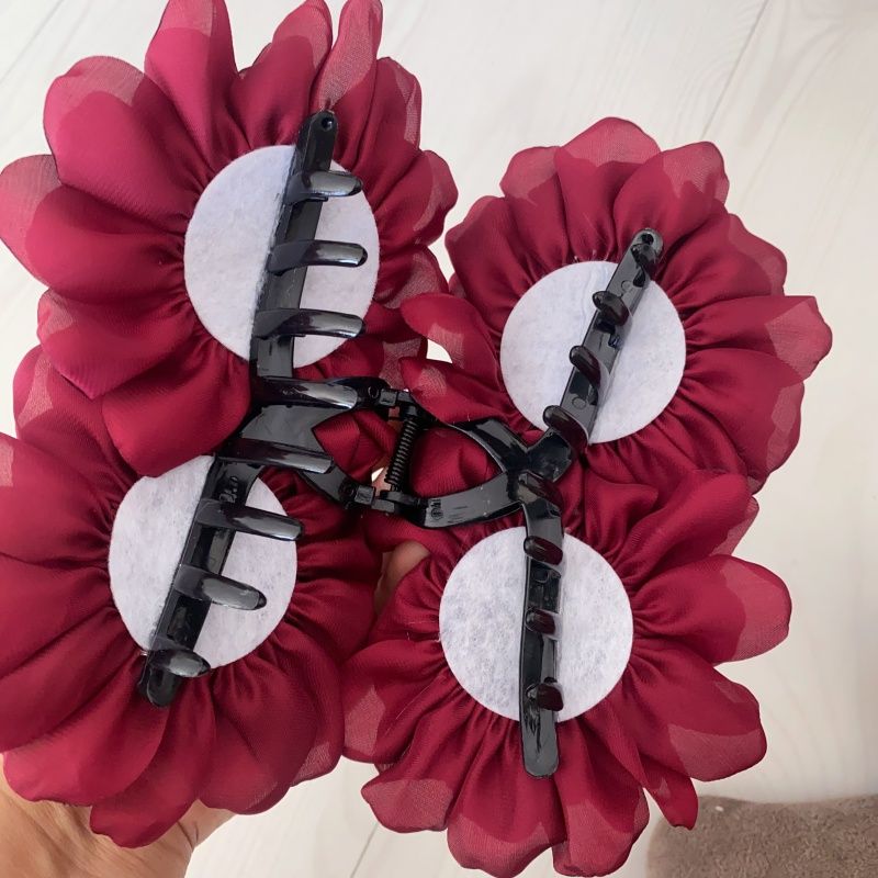 Acetic acid bow hair clips, headwear accessories, fresh and cute girls' hair accessories Item Picture