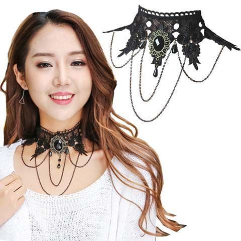 【 New Product Benefits 】 New European and American accessories, retro necklaces, dark lace bone necklaces, dark neck chains, European and American accessories, retro necklaces, dark lace bone necklaces, dark neck chains as gifts 【 New Product Benefits 】 New European and American styles Application Scenario