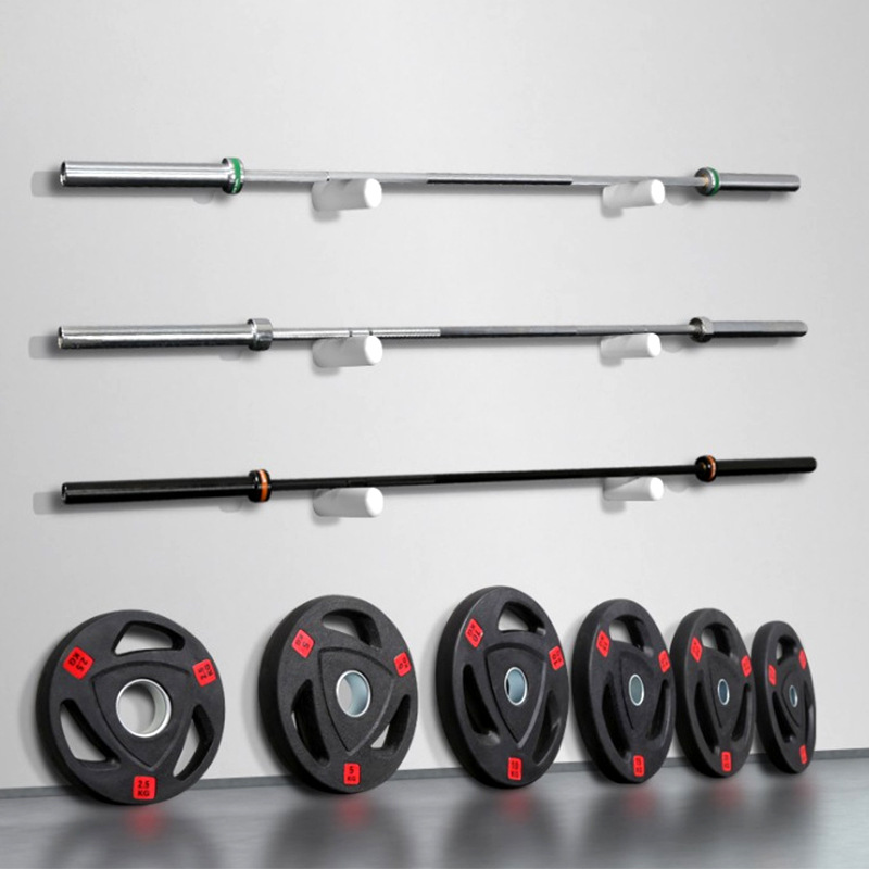 Three-hole rubber-coated barbell plates, large-hole hand-grabbed fitness flywheel plates, adjustable heavy rubber-coated cast iron flybell plates, 2.5kg-5kg equipment Application Scenario