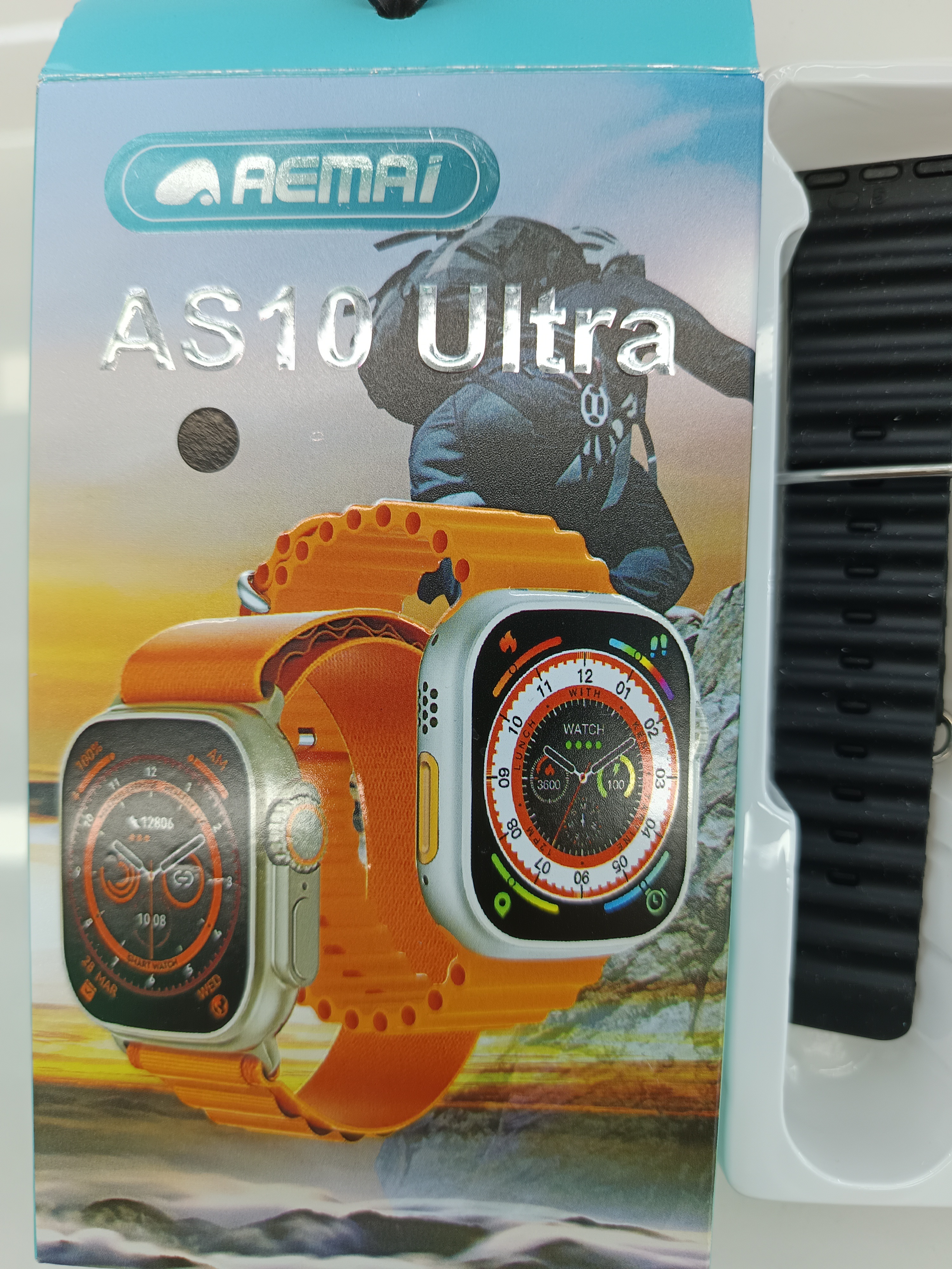 The AEMAI AS10 Ultra smart sports watch features a large screen for making and receiving calls, detecting heart rate and blood pressure, and is available in three colors for sports details Picture