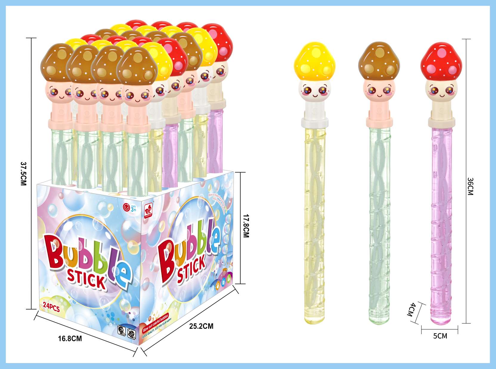 Bubble water can be played in places like squares and beaches and is a happy toy for children. details Picture