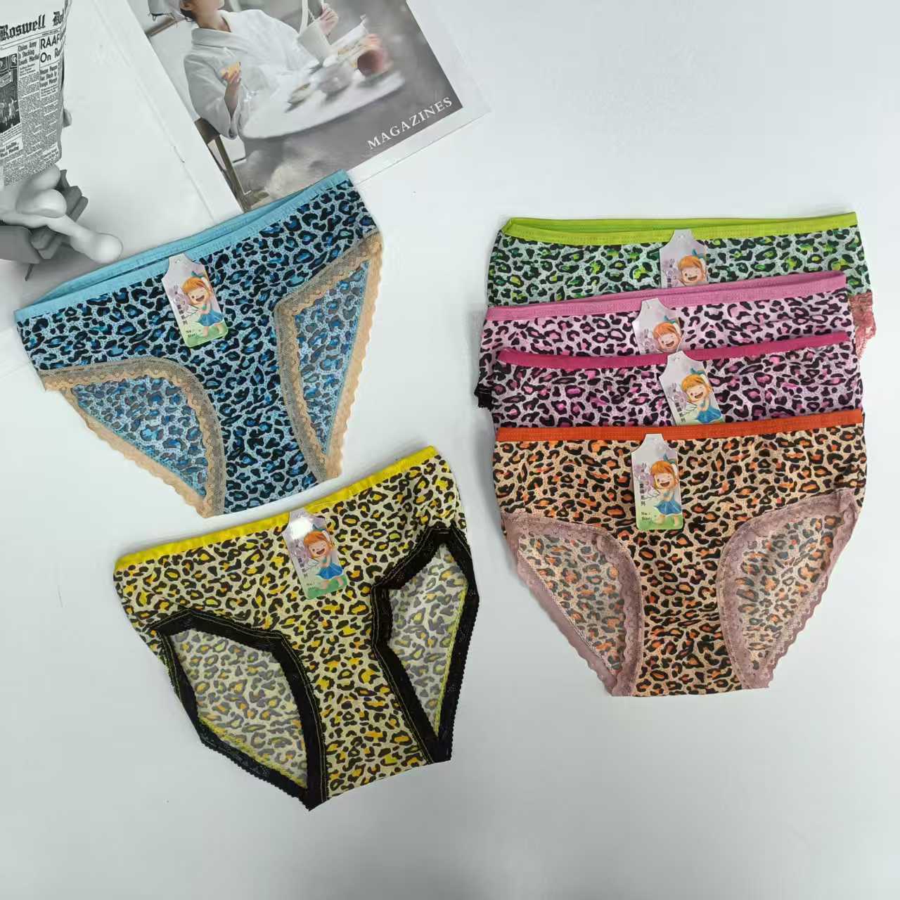 DD-562# Export Underwear Women's Underwear Milk Silk Print Women's Underwear Sexy Leopard Print Women's Underwear Women's Triangle Underwear Underwear Underwear QNI Application Scenario