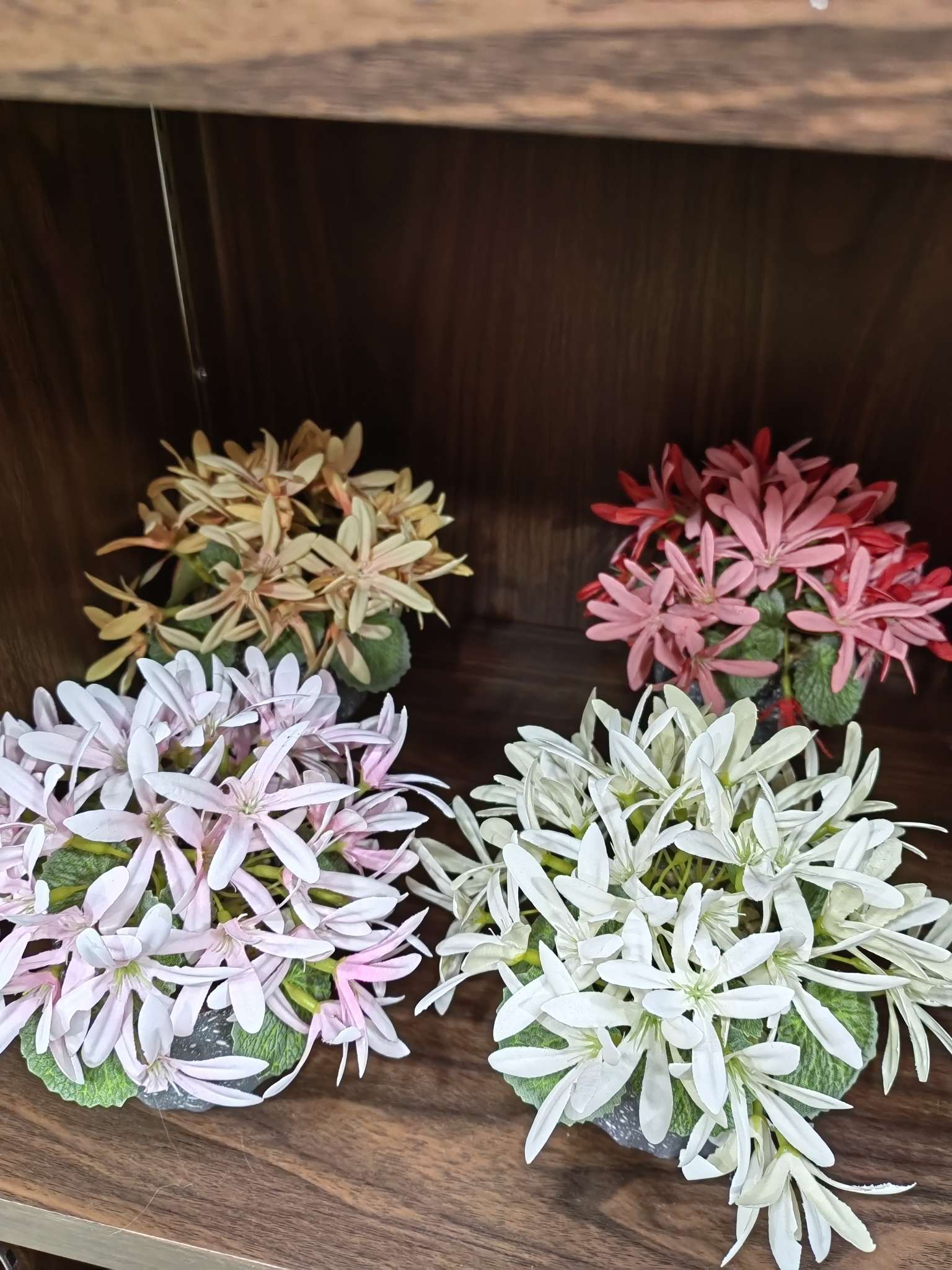 仿真花艺清明花塑料仿真花环向日葵植绒花心纸浆花盆