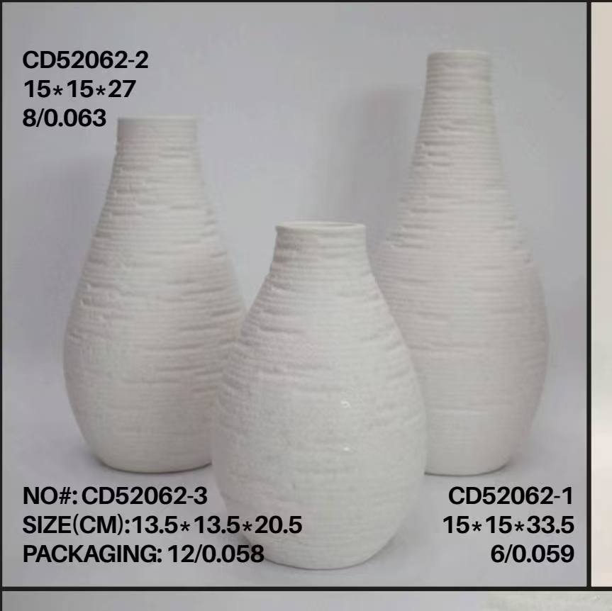 陶瓷花瓶工艺品礼品陶瓷工艺陶瓷珠子创意装饰摆件花瓶