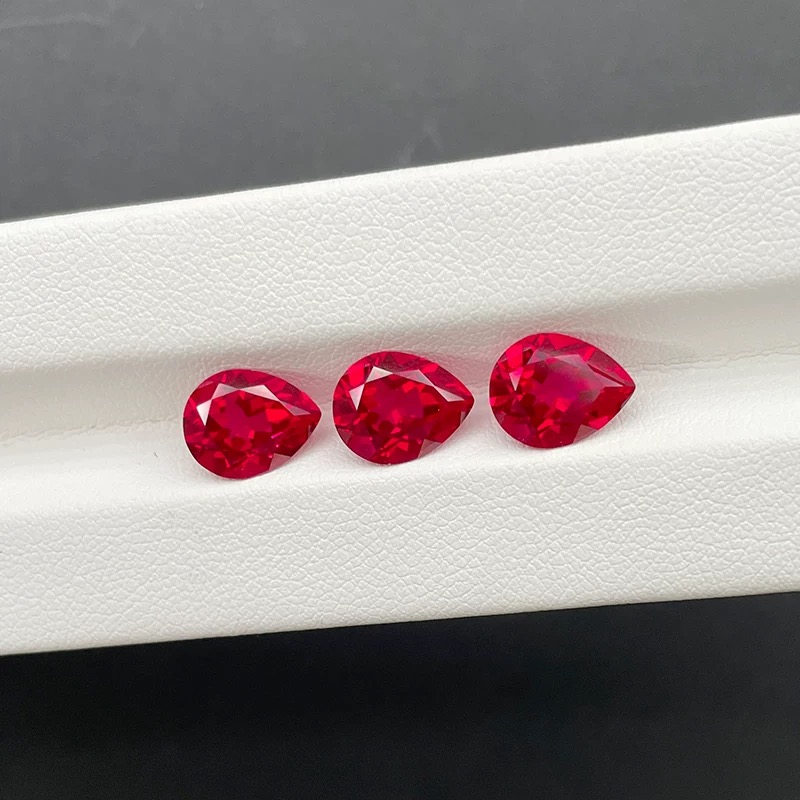 Water-drop cutting cultivates super beautiful rubies details Picture