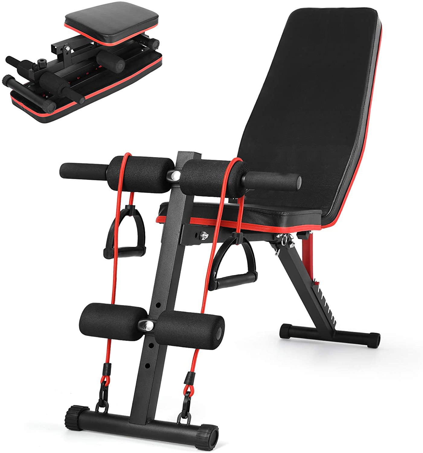 Dumbbell stool [Standard Type] Equipped with: Pull rope, load-bearing capacity 350 jin, foldable