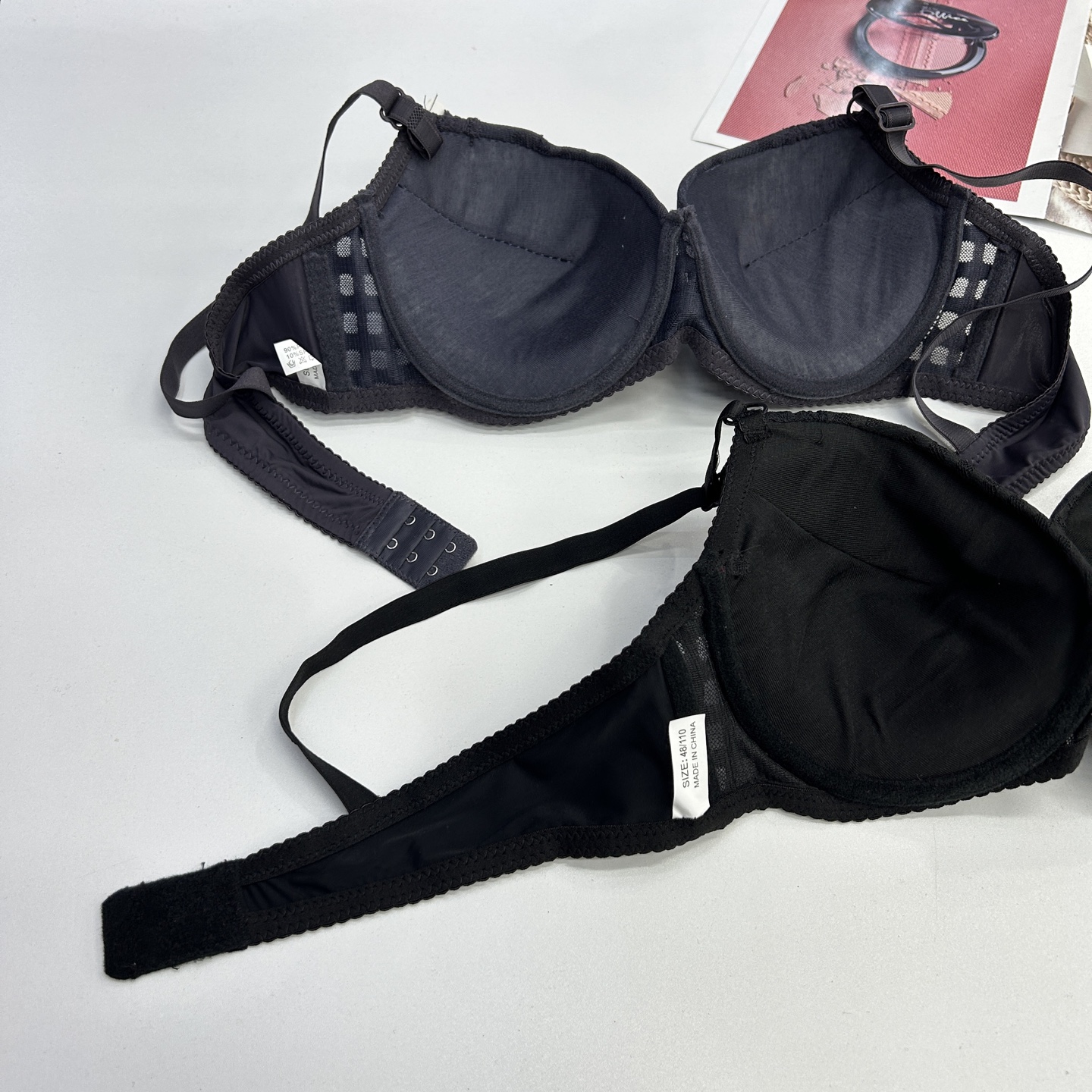 JZY-1915# bras are exported to the Middle East, Africa and Southeast Asia. Women's bras include underwire bras, lace patchwork and embroidered bras, QNI Specification drawing