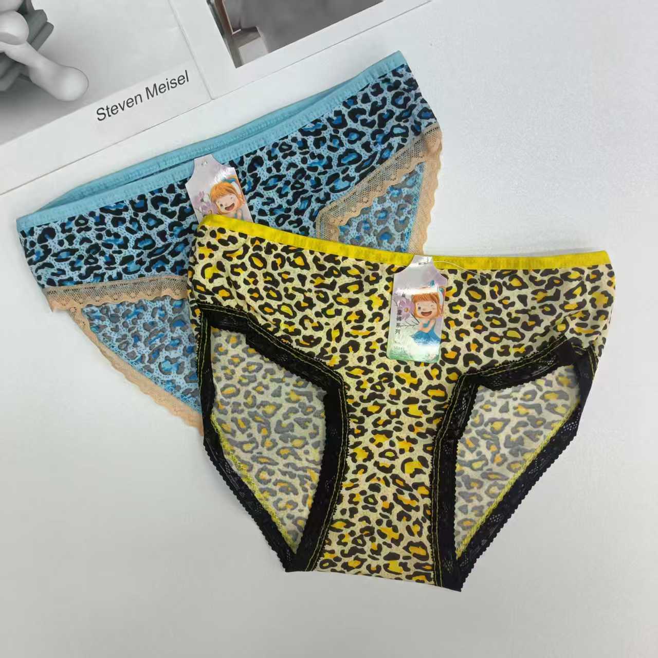 DD-562# Export Underwear Women's Underwear Milk Silk Print Women's Underwear Sexy Leopard Print Women's Underwear Women's Triangle Underwear Underwear Underwear QNI Specification drawing