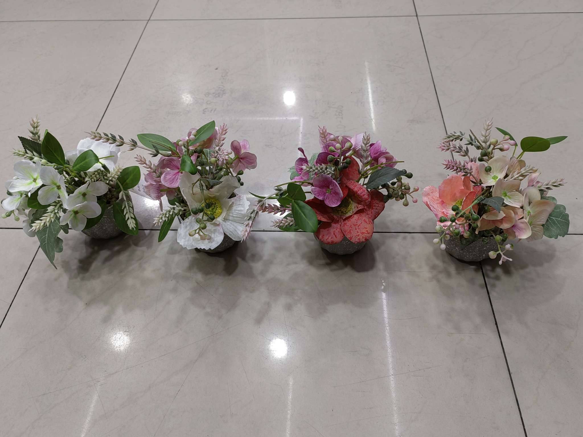 仿真花塑料仿真花环向日葵植绒花心纸浆花盆