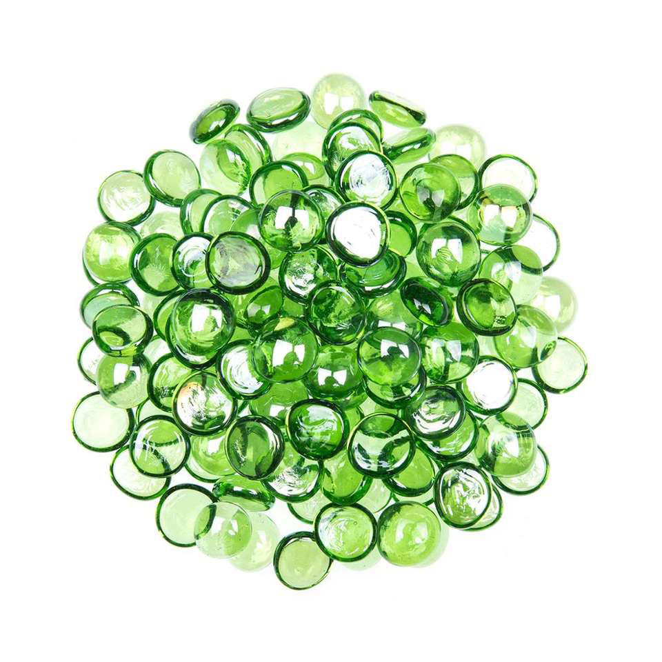 Colored glass flat beads 17-19, multicolored flat beads accessories, fish tank landscaping handicrafts, decorative customization, color stove glass stones, 15mm, colored chess pieces, flat beads, multicolored glass gemstones details Picture