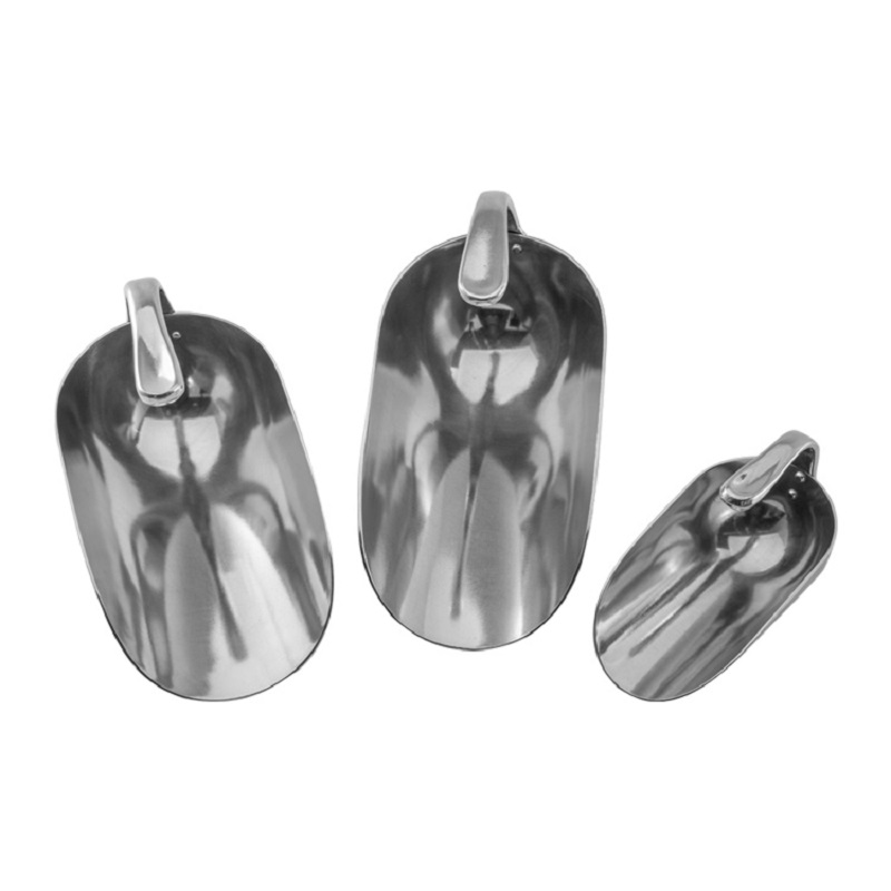 Cross-border aluminum alloy non-stainless steel ice spatula, flour spatula, grain spatula, rice spatula, ice cube spatula, French fries spatula, bird food spatula, metal spoon, household large-capacity stainless steel soup spoon, kitchen seasoning spoon with rice bowl spoon, ice spatula factory direct sales details Picture
