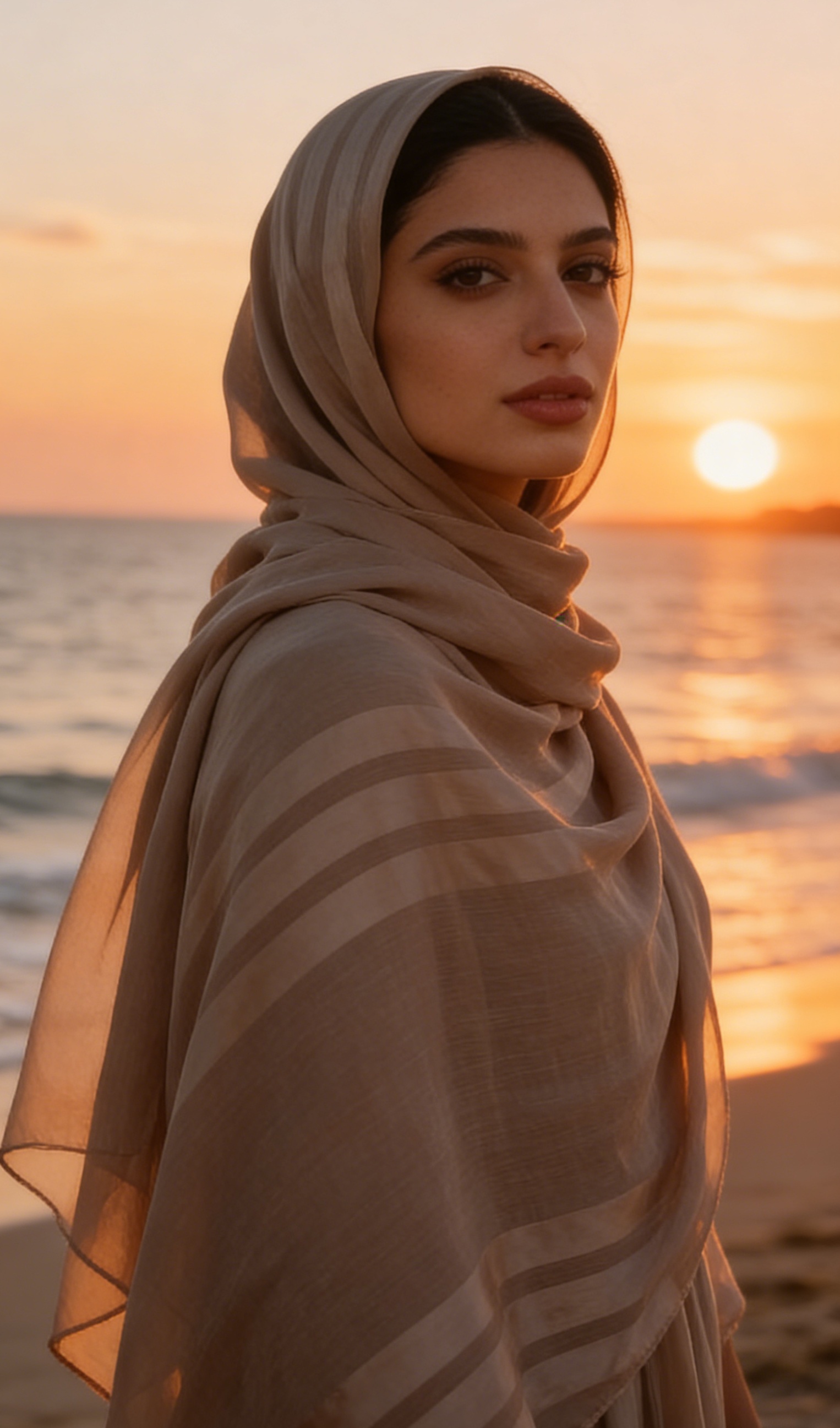 围巾棉麻/红围巾/围巾/穆斯林头巾/世界杯围巾产品图