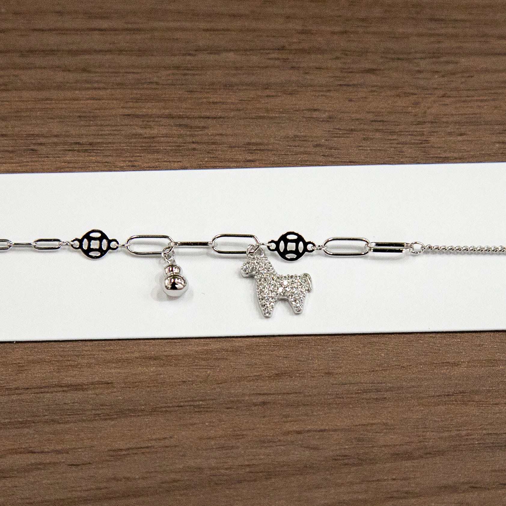 S925 Xingling Linglu · Light Luxury Shouyuan Liuguang Dynamic Deer Bell Adjustable Silver Bracelet details Picture
