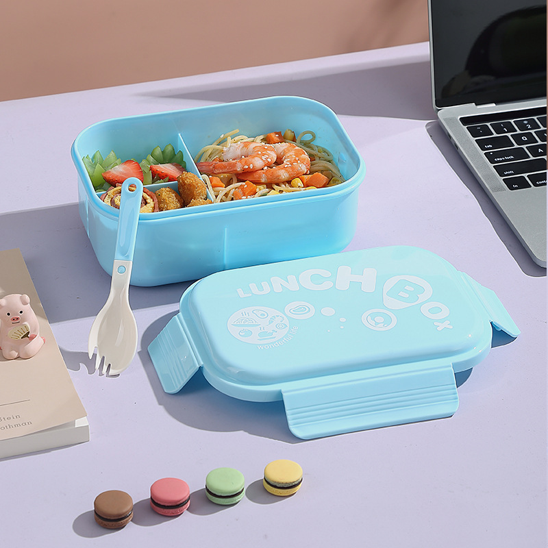 H226-553 Simple Office microwave-heated compartments Lunch box Set, student-specific fruit lunch box details Picture