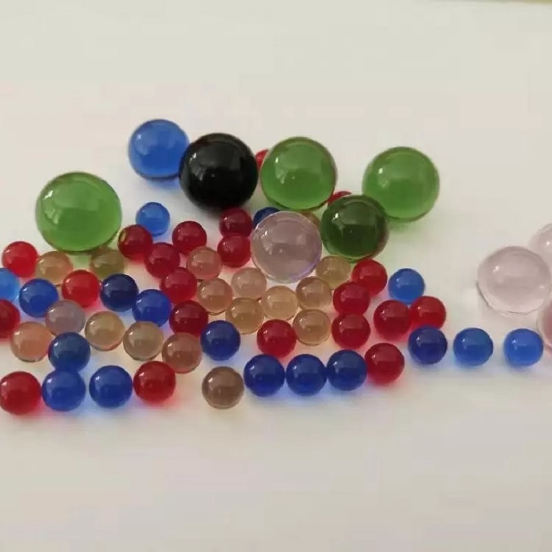 4mm-20mm solid glass beads imitating agate transparent red, yellow, blue and green colored glass beads DIY manufacturer Application Scenario