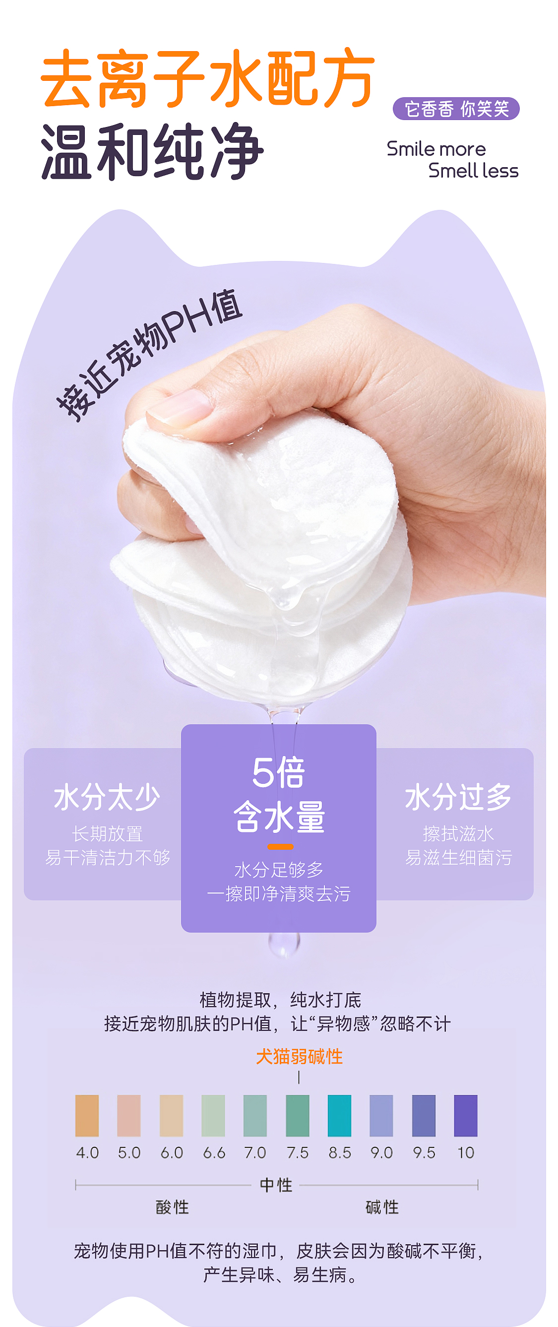 【开颜】宠物净润泪痕湿巾擦泪痕去眼屎猫狗通用清洁方便棉片详情7