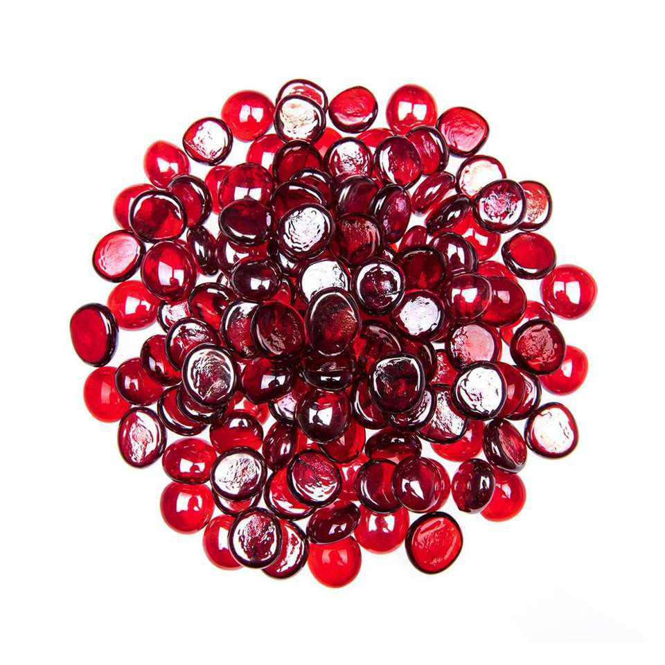 Colored glass flat beads 17-19, multicolored flat beads accessories, fish tank landscaping handicrafts, decorative customization, color stove glass stones, 15mm, colored chess pieces, flat beads, multicolored glass gemstones Item Picture