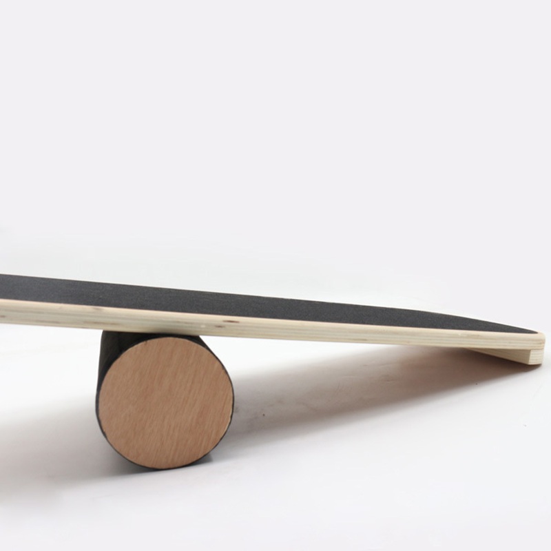 Training board, roller, wooden high-difficulty board, home fitness yoga, exercise wooden yoga board, balance board manufacturer Item Picture