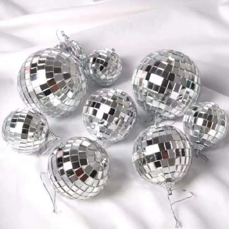 Mengshi Toys, colorful mirror balls, Christmas decorations, colorful mirror reflective balls, bar Disco balls, wedding glass balls, cake decoration ornaments, Christmas supplies, Christmas tree products, Christmas ball decorations Item Picture