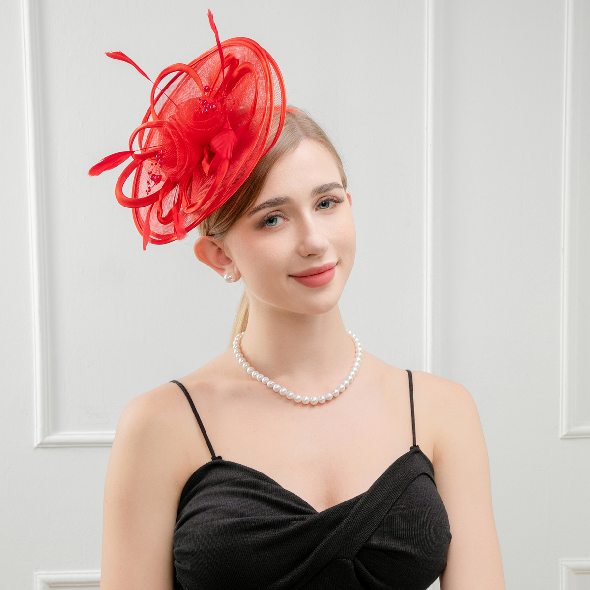 1 piece vintage tulle veil top hat Derby hat, suitable for afternoon tea, Jockey Club, wedding church, Halloween with headbands and clips Application Scenario