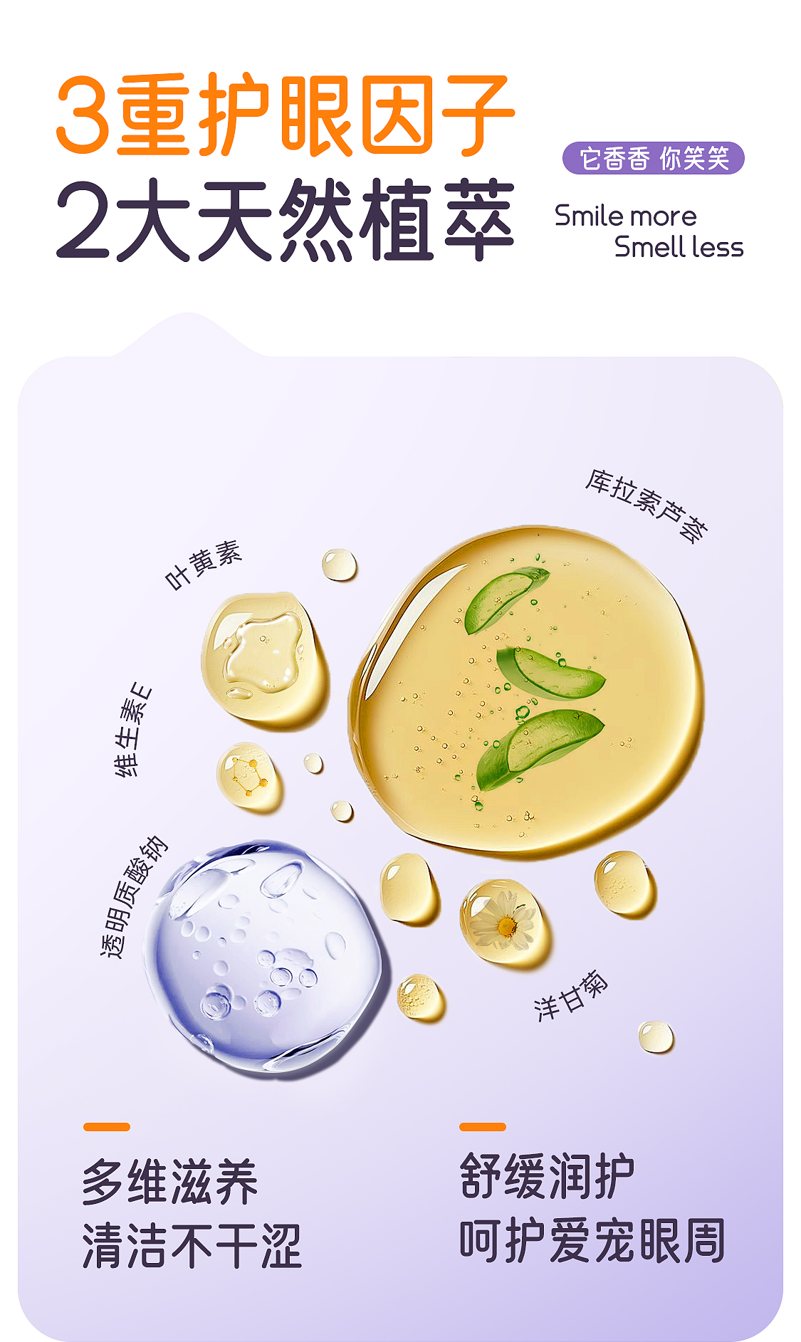 【开颜】宠物净润泪痕湿巾擦泪痕去眼屎猫狗通用清洁方便棉片详情6