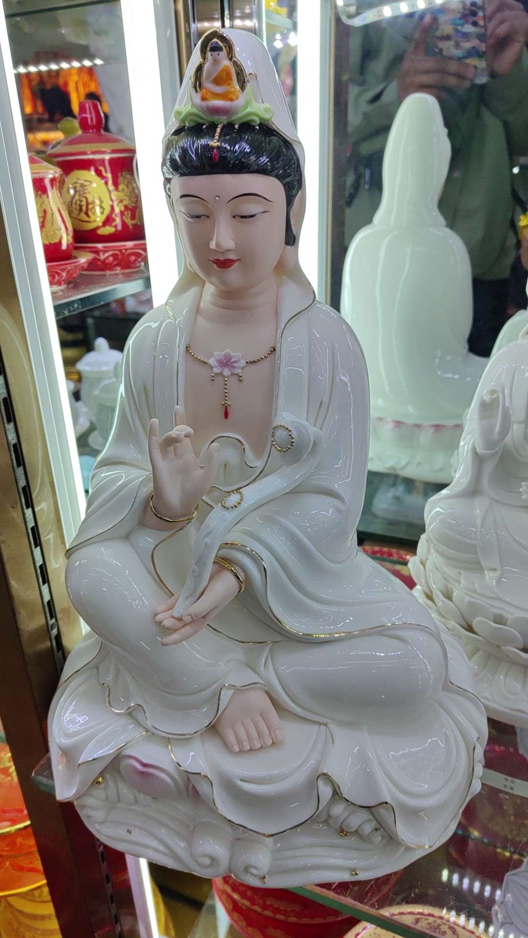 陶瓷观音像，16寸，精品佛像，热卖款