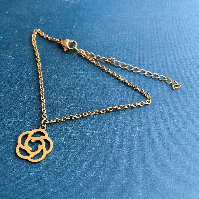 Fashionable and simple stainless steel cut titanium steel bracelet pendant, DIY personalized and trendy accessory necklace pendant detail image 7