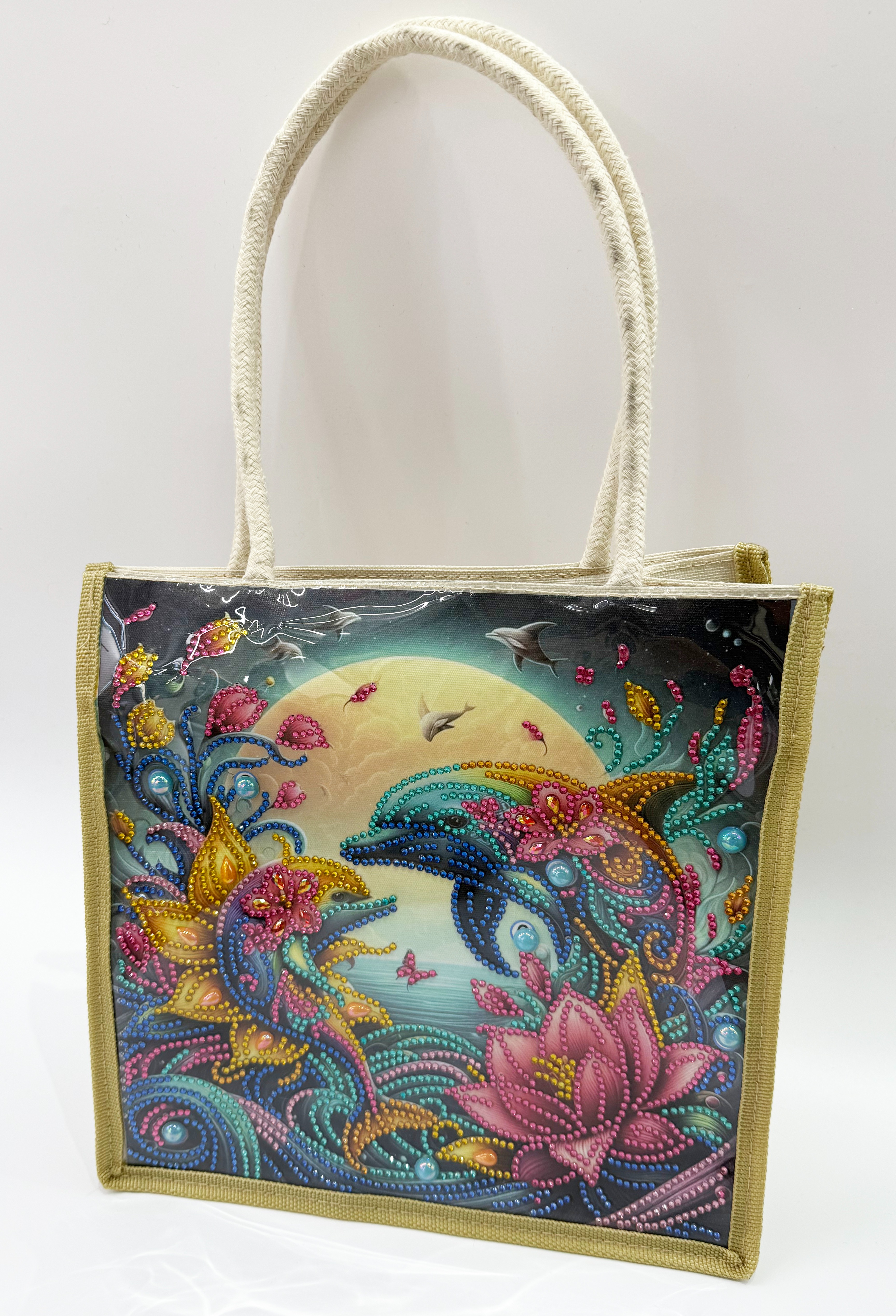 DIY handcrafted diamond shopping bags with multiple patterns Specification image