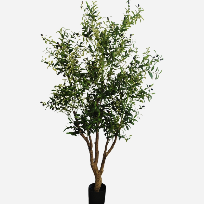 Factory store cross-border artificial plants, high-end olive tree floor-standing decorative items, green plants, potted plants, landscape gardening wholesale Item Picture
