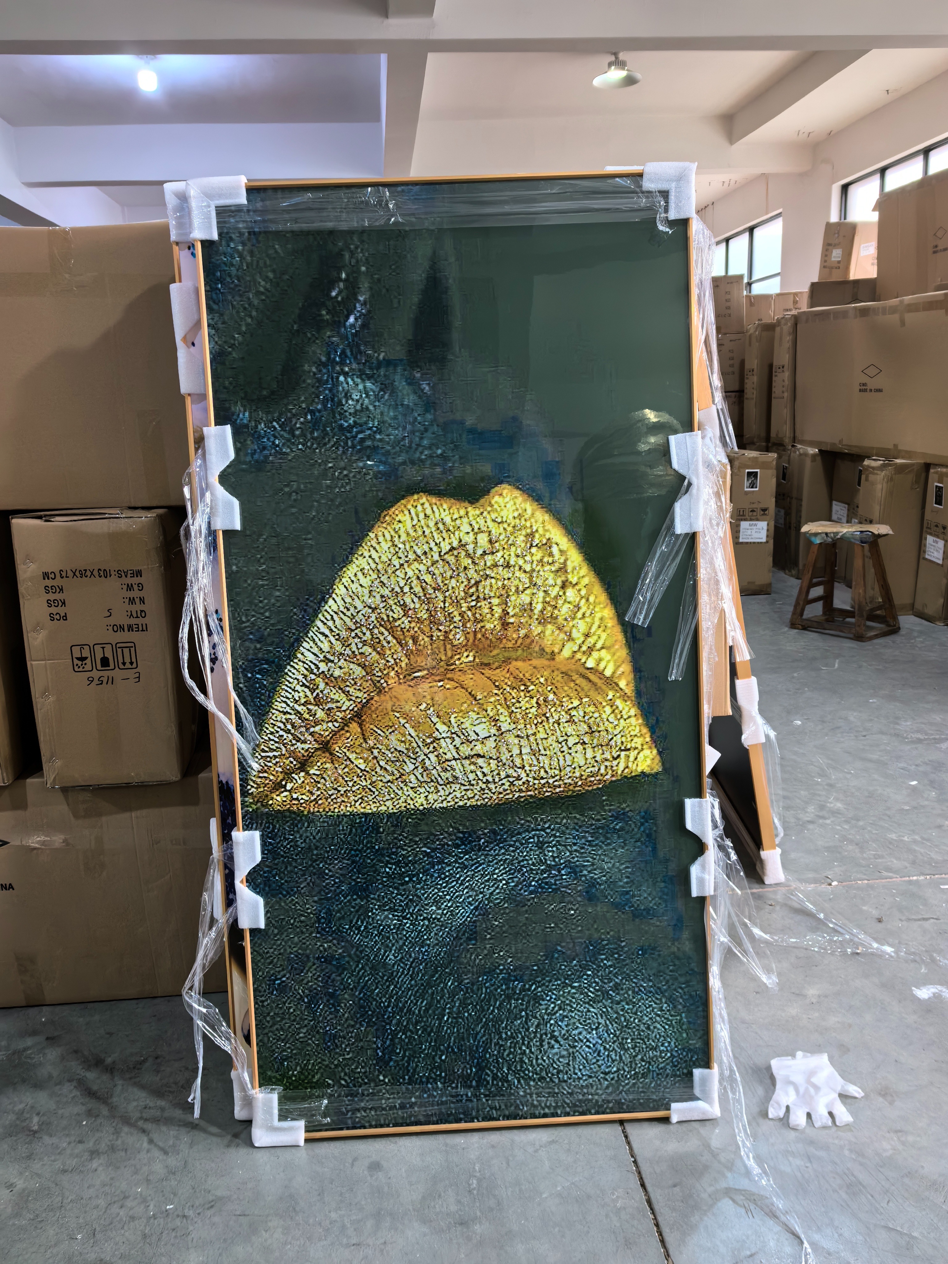 晶瓷晶钻（现货）装饰画 人物造型图80*160 壁画挂画铝合金框家装产品图