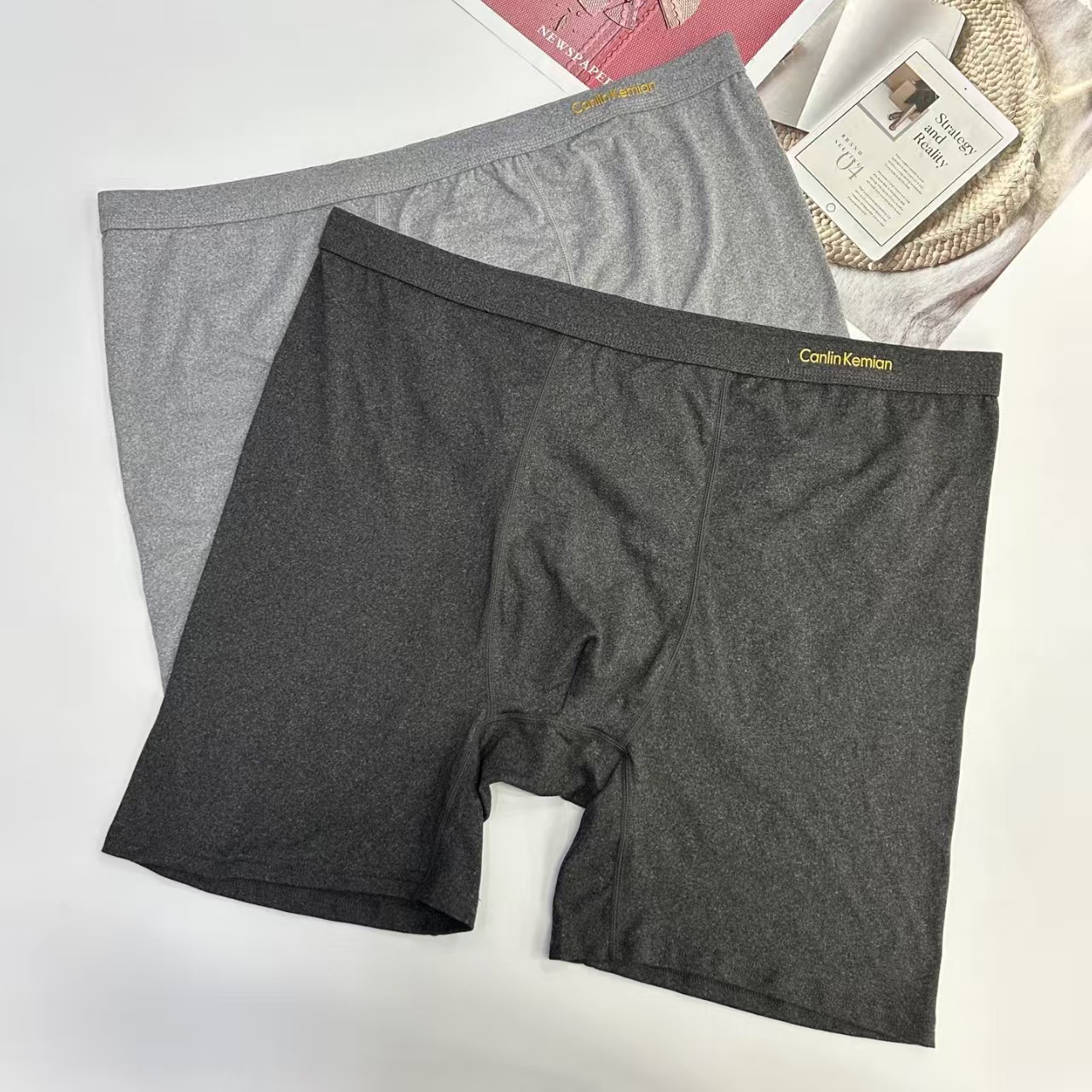 1416# Men's underwear for export to the Middle East and Africa, 46-head plus-size cationic men's underwear, epoxy resin men's briefs, solid color comfortable underwear, QNI Application Scenario
