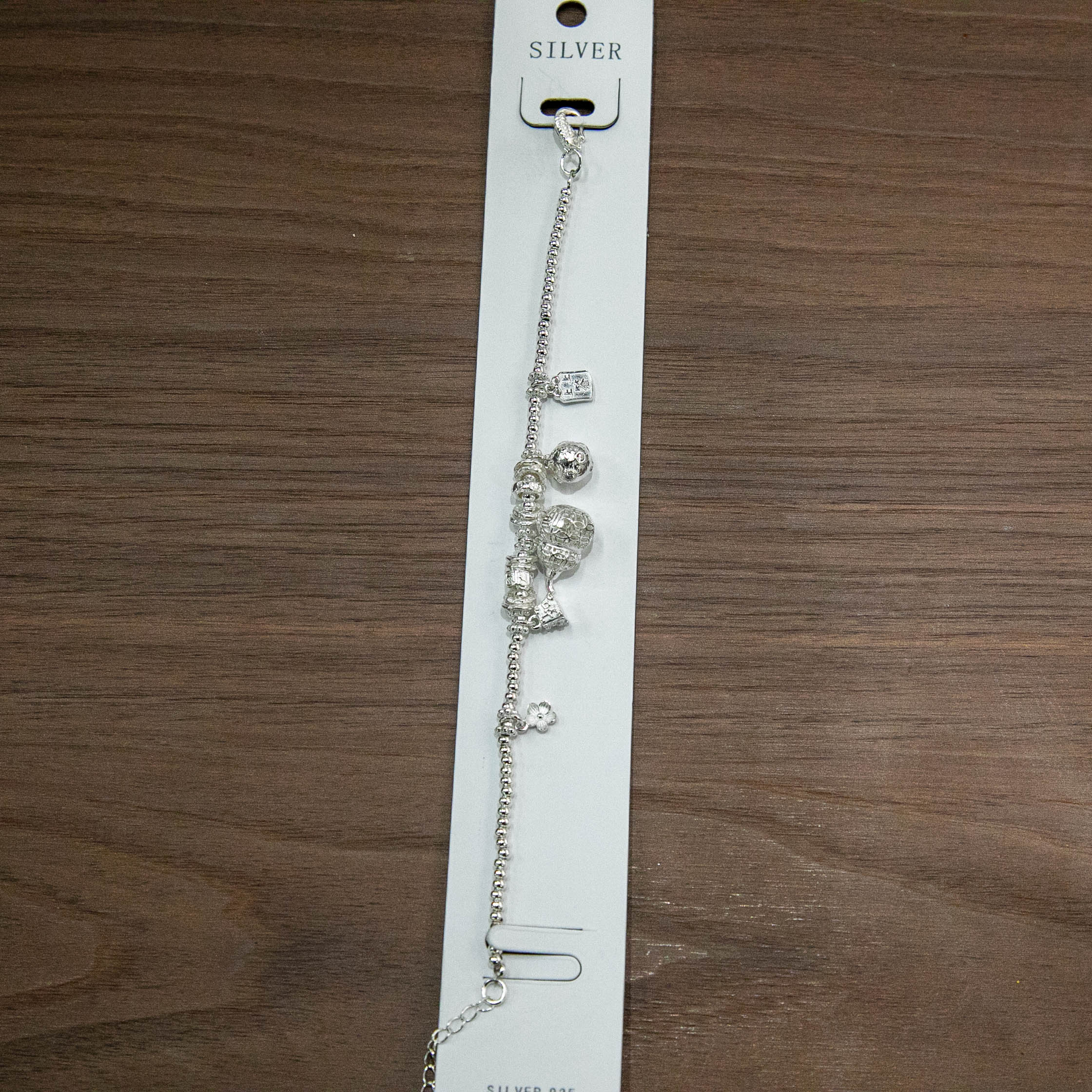 Fashionable and exquisite S925 plain Silver Wealth-Attracting Fortune Cat · Ruyi Fu Pendant Brocade Flower Bell Dynamic Beaded 925 Silver bracelet Specification image