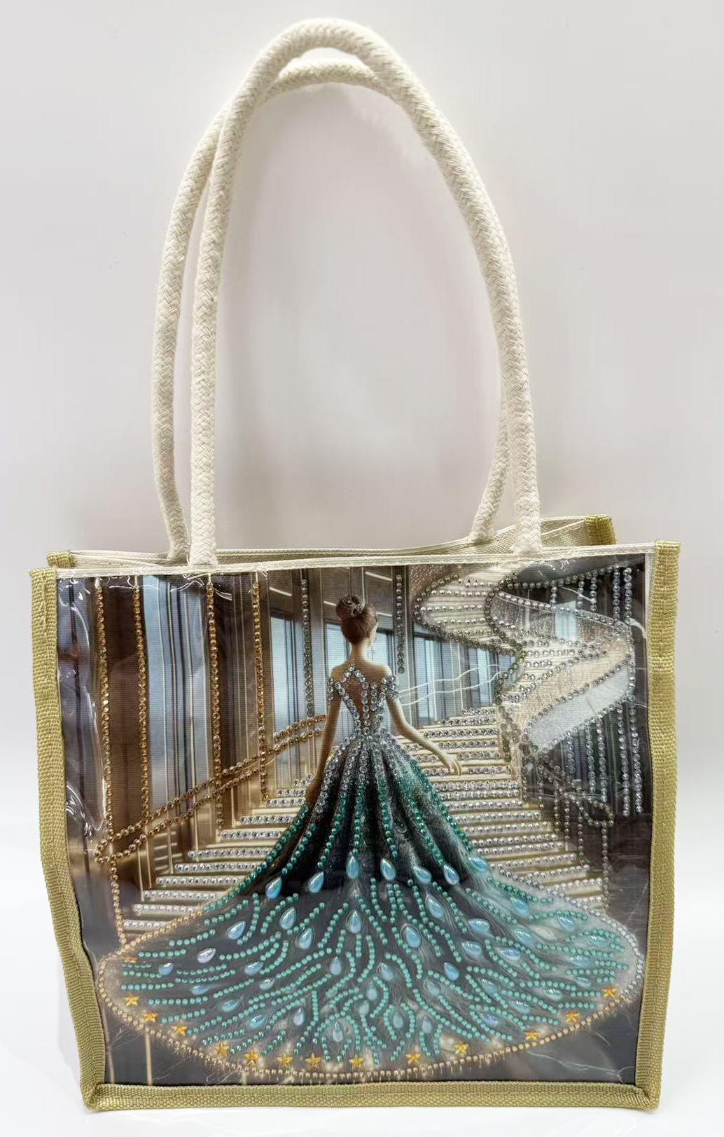 DIY handcrafted diamond shopping bags with multiple patterns pic 4