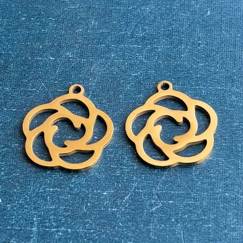 Fashionable and simple stainless steel cut titanium steel bracelet pendant, DIY personalized and trendy accessory necklace pendant detail image 5