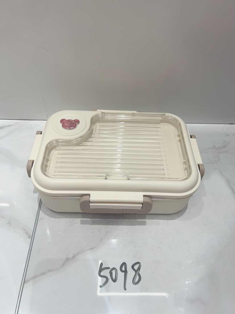 饭盒/玻璃饭盒/抽真空玻璃餐盒/不锈钢保鲜盒/不锈钢饭盒白底实物图