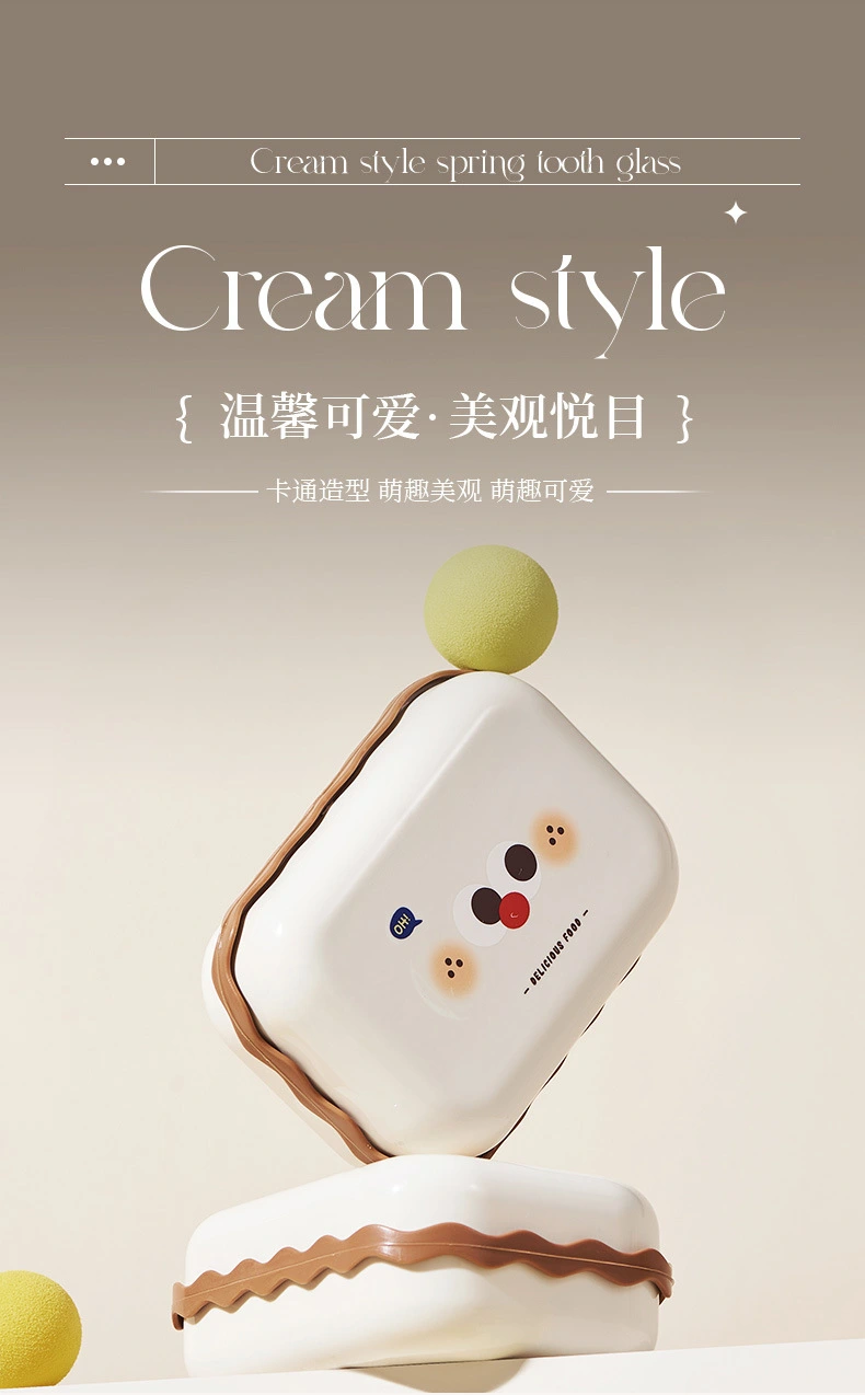 J06-6913 Soap box with lid, dust-proof and water-proof, convenient travel, simple draining soap box, countertop soap box detail image 4