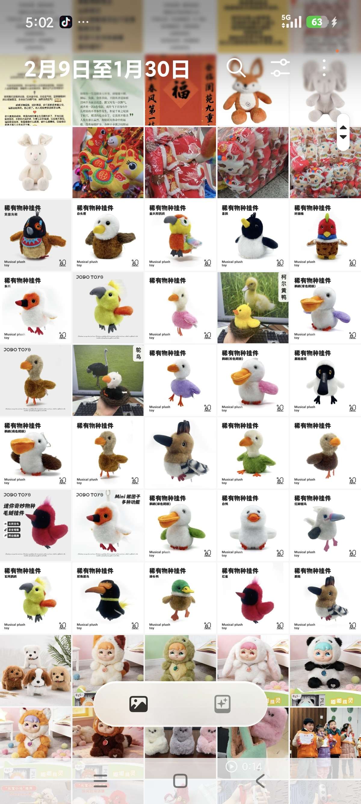 Cross-border bestseller Kuanghai Doudou Bird electric cat toy, sound-making simulation birds, birds, sparrows, black phoenixes, parrot nests, singing recording, wing-flapping birds, plush toy pendants, fledings detail image 5