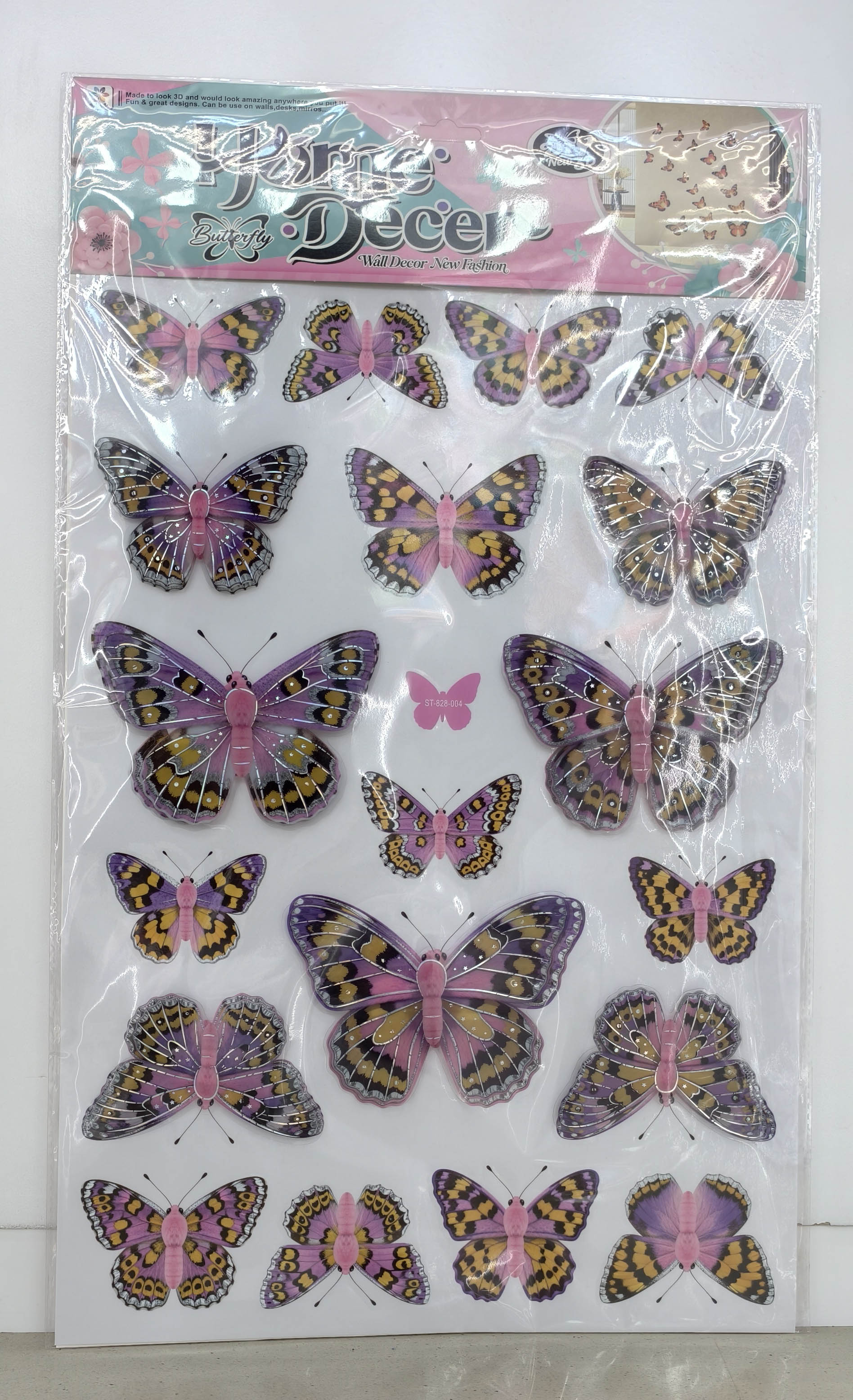 ST828蝴蝶层层装饰贴