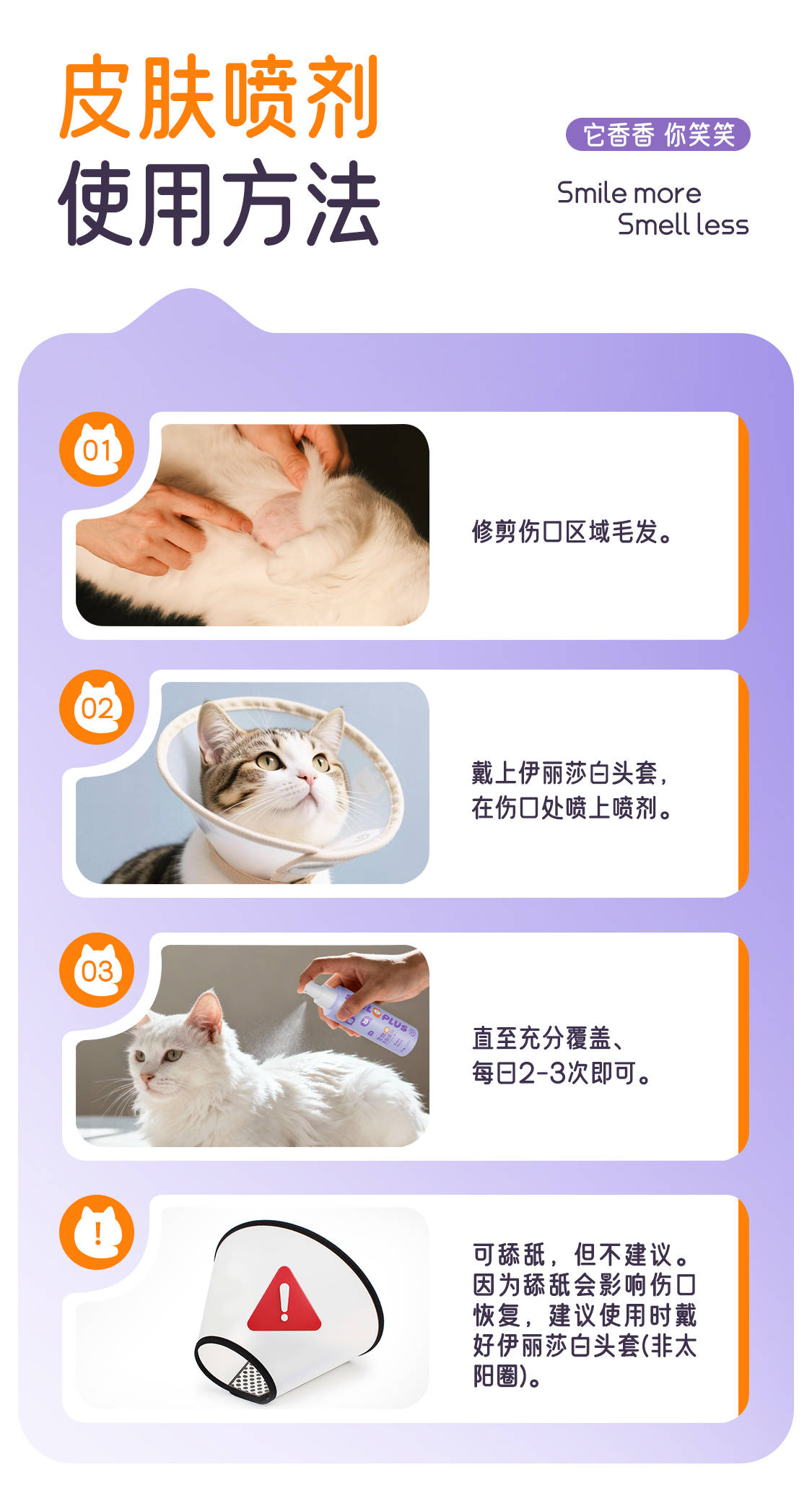 【开颜】宠物皮肤喷剂猫狗细菌清洁皮肤外用提高皮肤耐受抑菌详情10