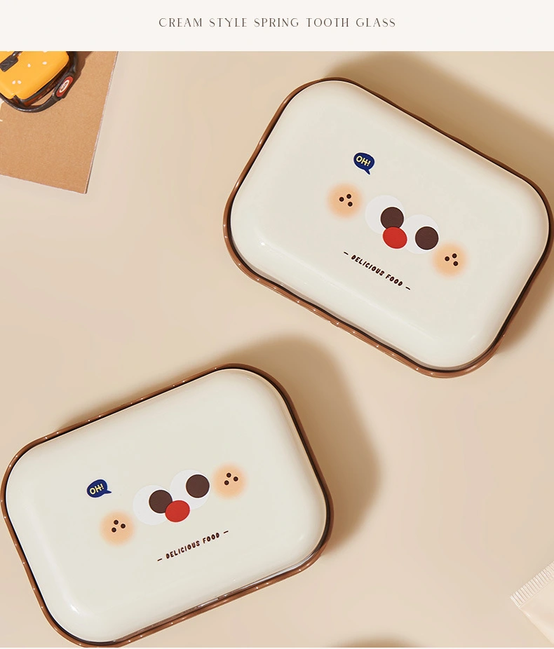 J06-6913 Soap box with lid, dust-proof and water-proof, convenient travel, simple draining soap box, countertop soap box detail image 17