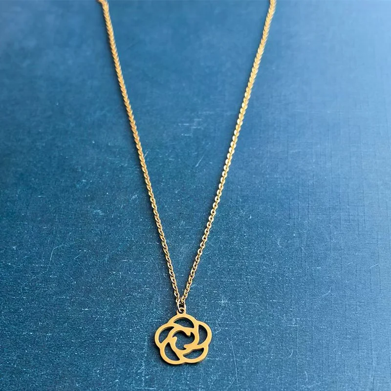 Fashionable and simple stainless steel cut titanium steel bracelet pendant, DIY personalized and trendy accessory necklace pendant detail image 6